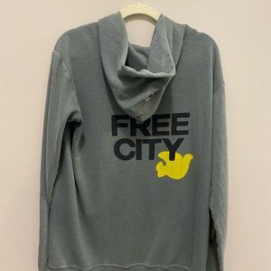 Free City malibu  zip up hoodie XL unisex sage green extra soft great condition